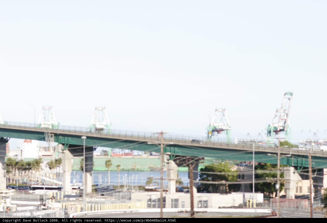 Train crossing overpass bridge