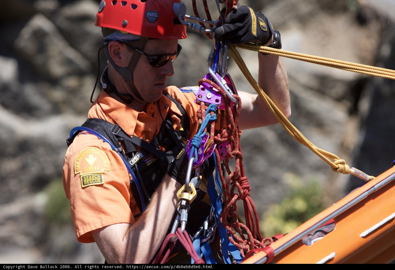 Highline Training with Hardhat and Rope