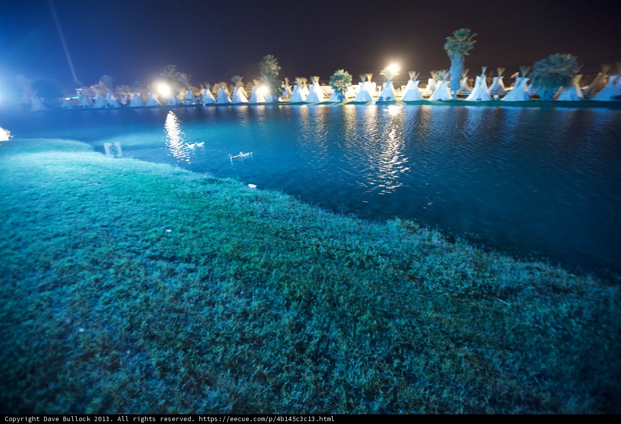 The Tranquil Lagoon at Night