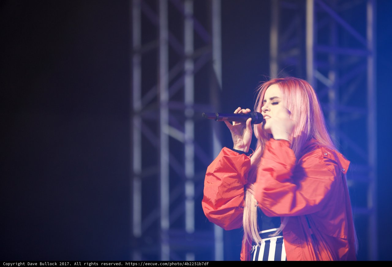 Pink-haired Songstress Lights Up Coachella Stage