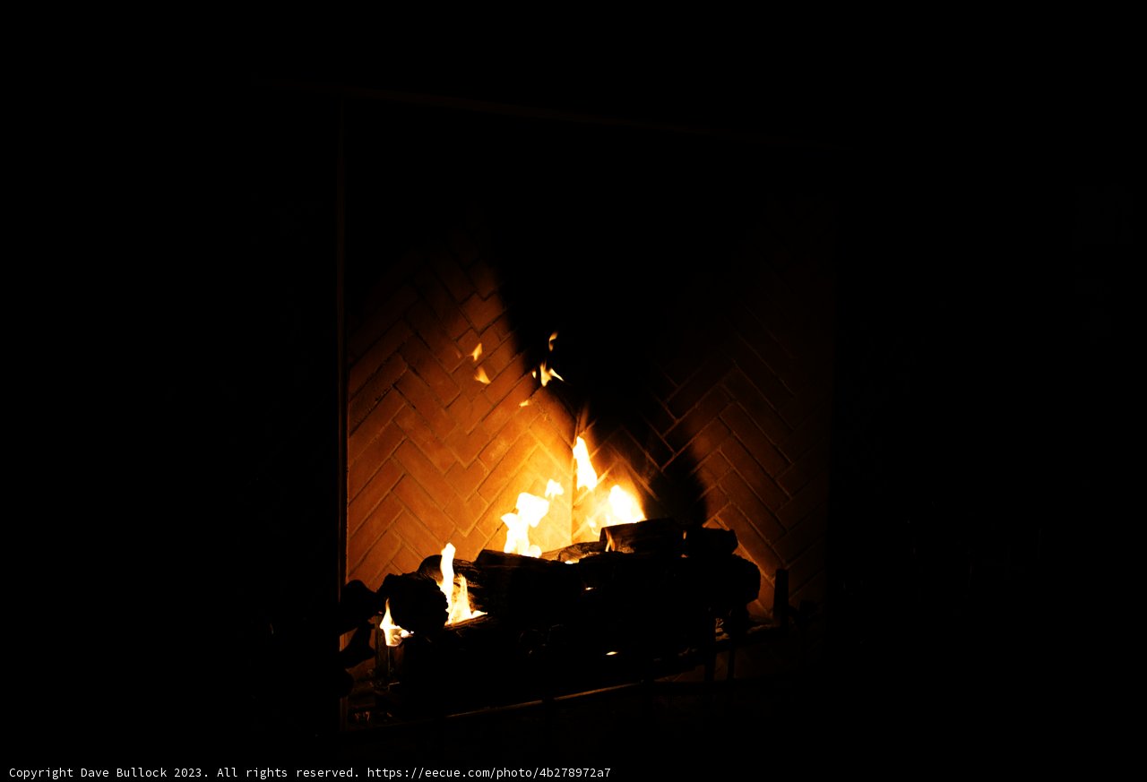 Cozy Flames in the Dark