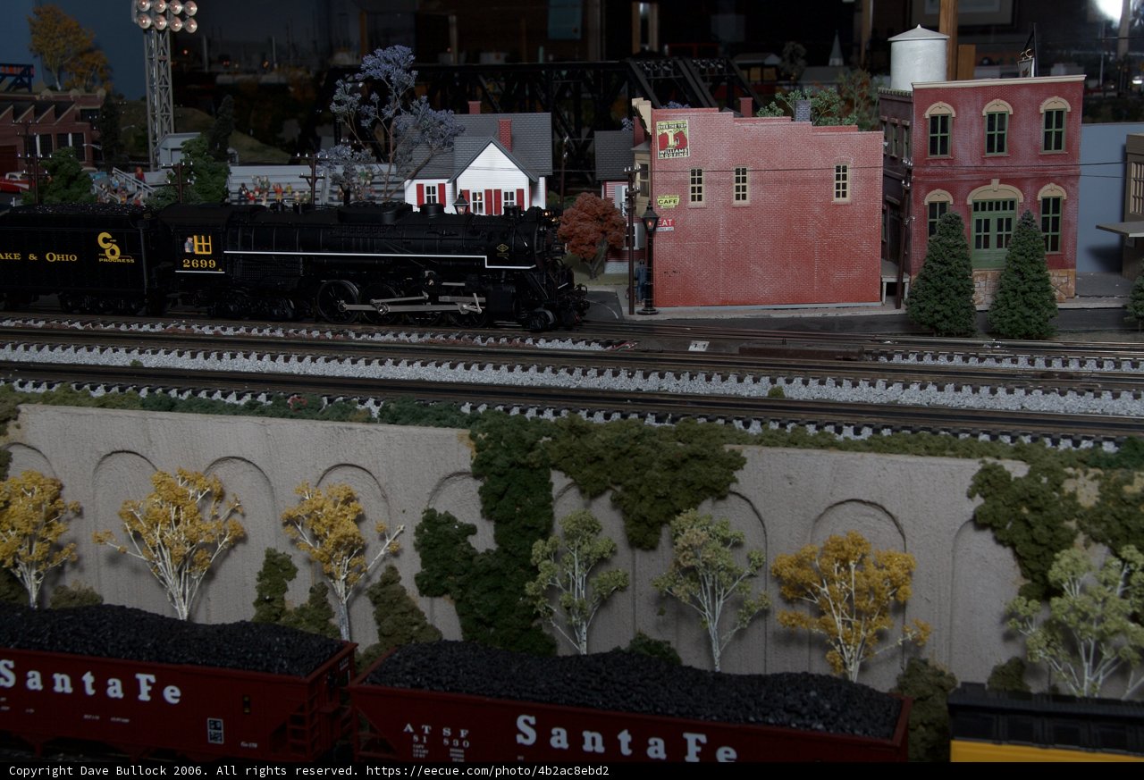 Model Train in Miniature City