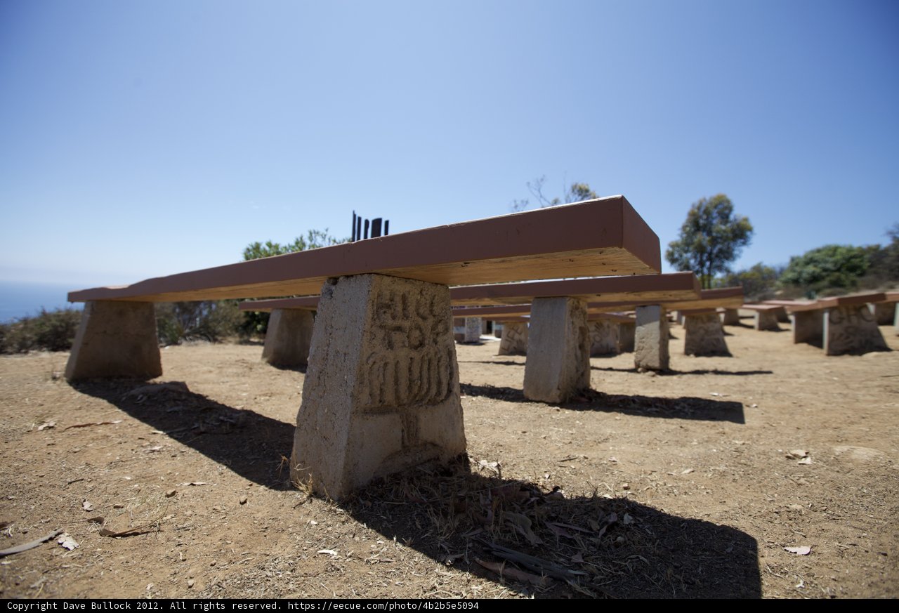 Benches on a Gravel Field