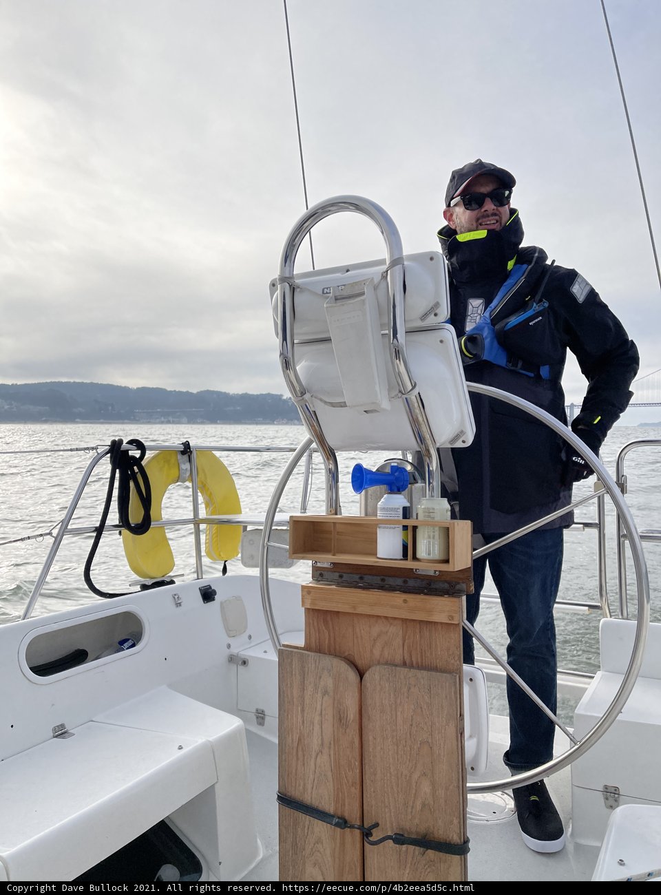 Captain Dave B on the Deck of his Yacht