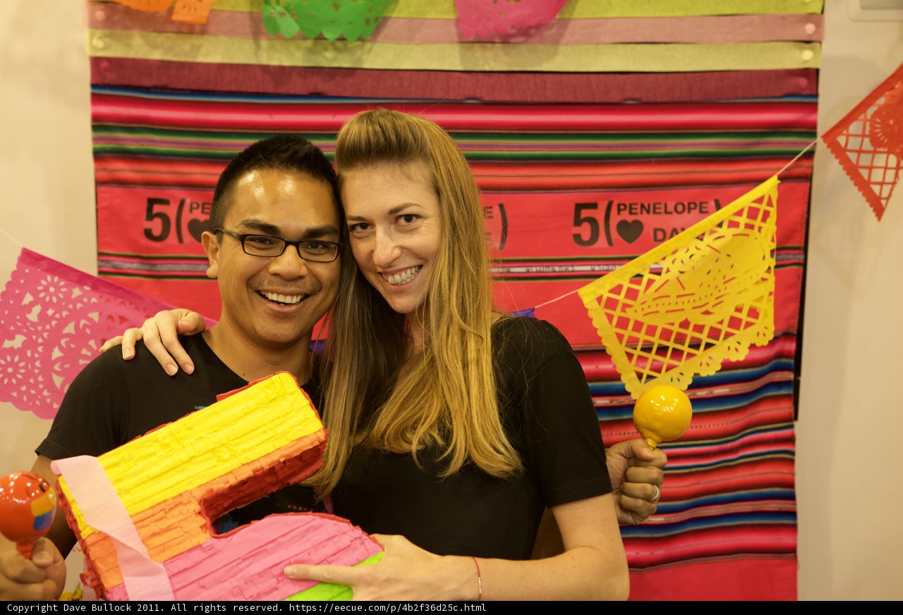Colorful Anniversary Photo