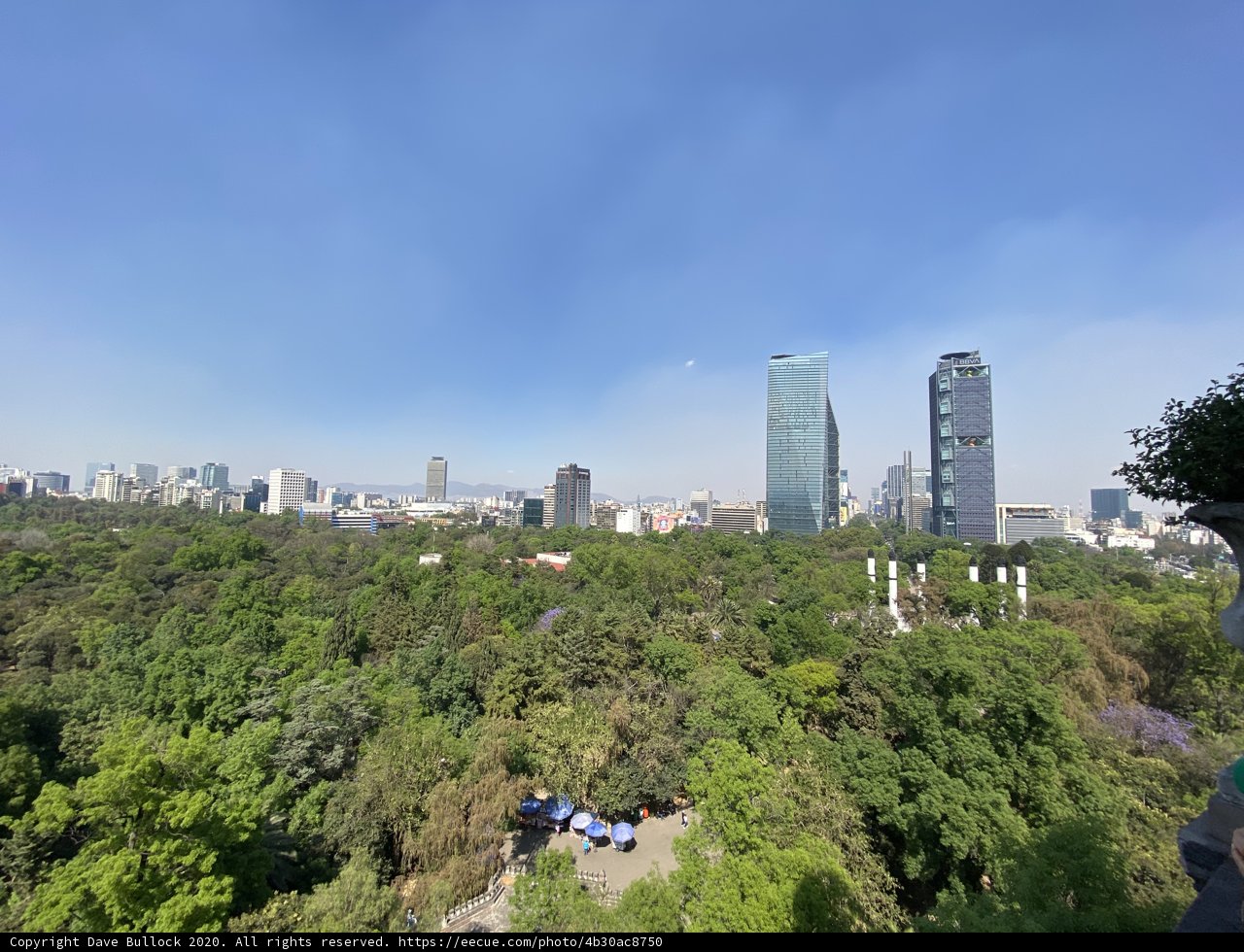 Cityscape View from Chapultepec Park