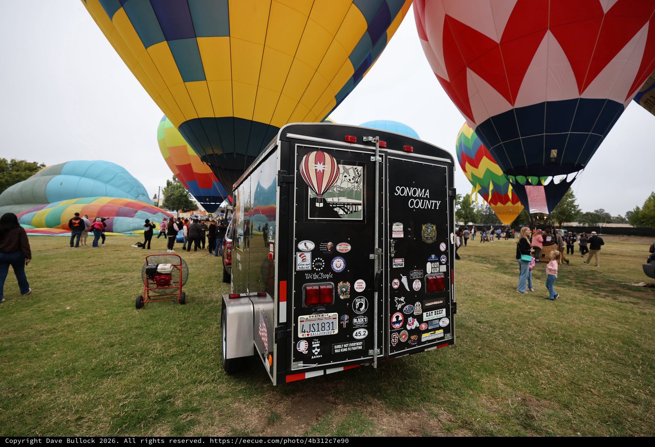 Sonoma County Hot Air Balloon Classic Ground Crew Trailer