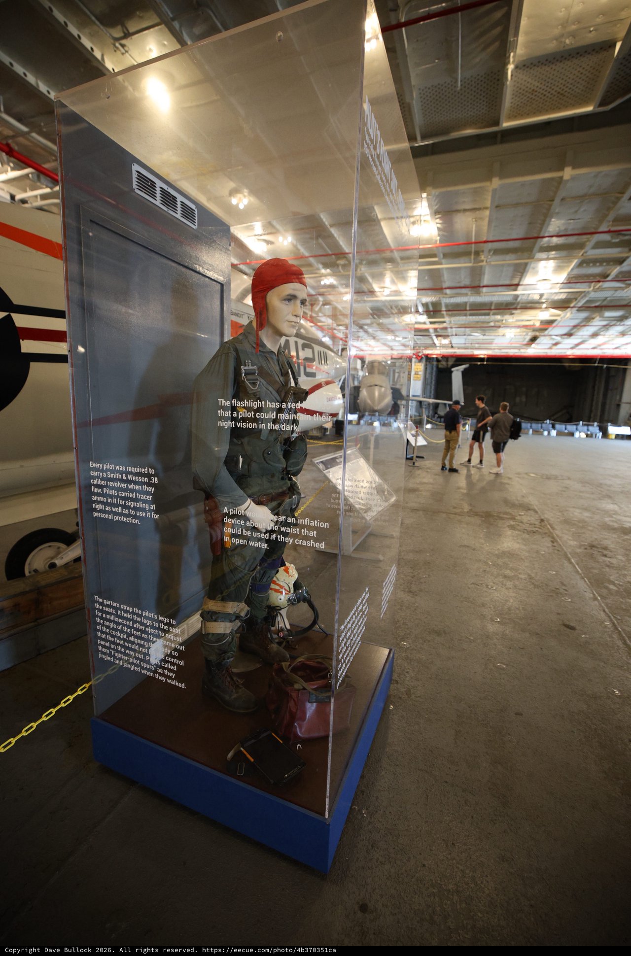 Naval Aviation Pilot Display in Museum Exhibition