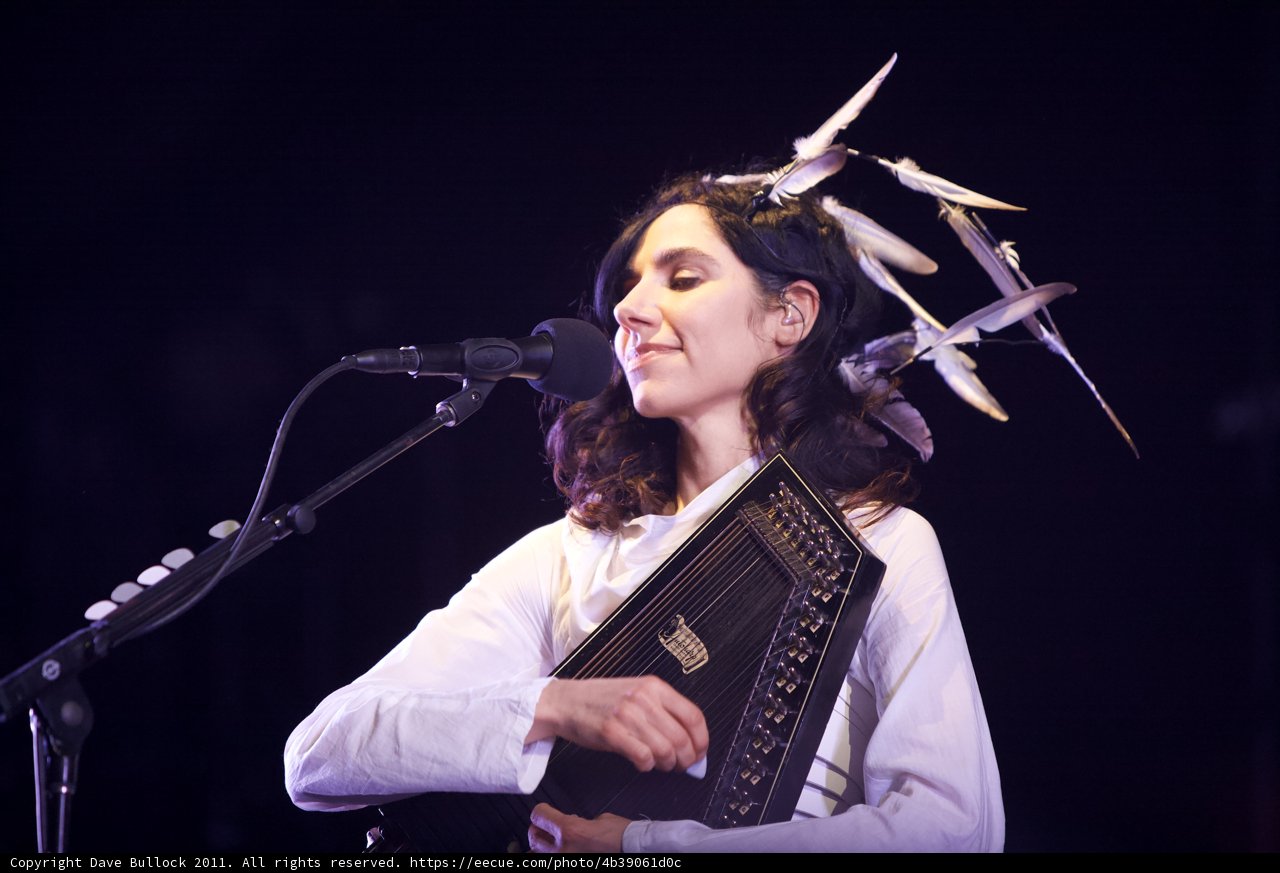 PJ Harvey Serenades with a Bird Headdress