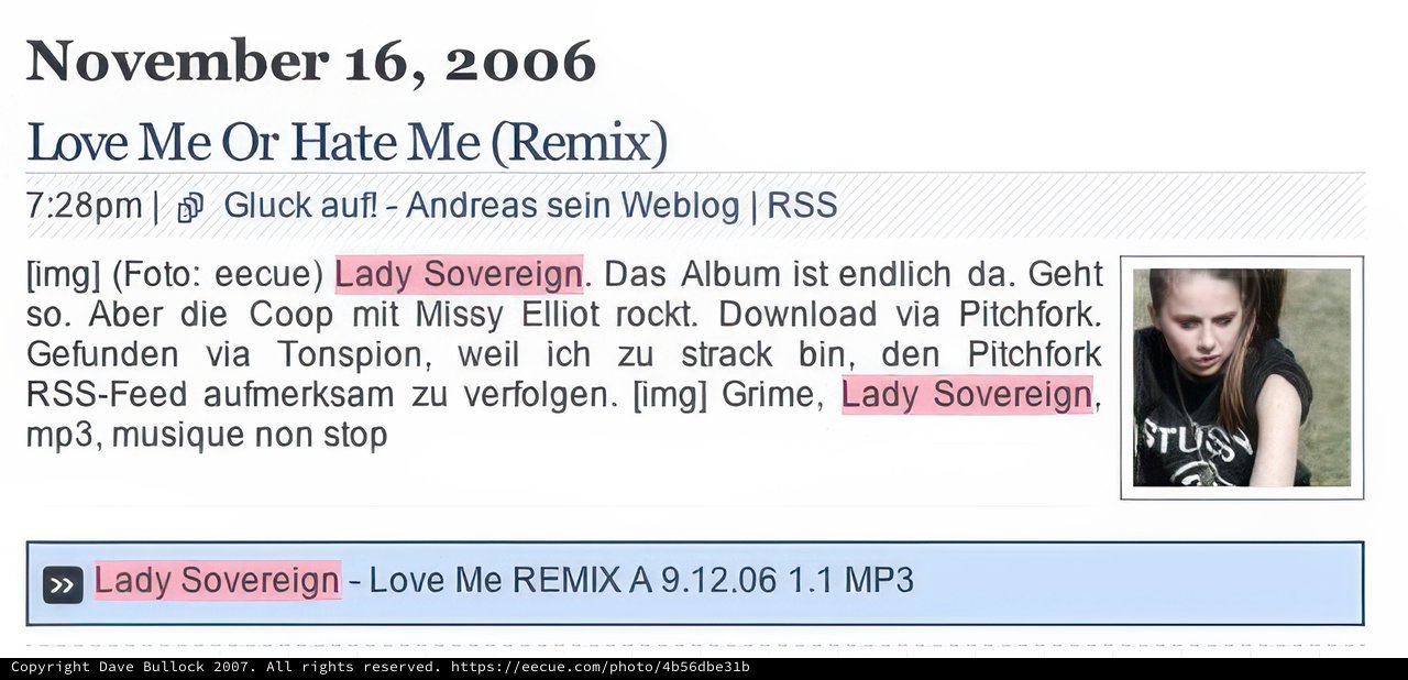 Love Me Hate Me Remix Webpage