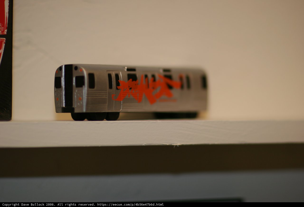 Graffiti on Toy Train