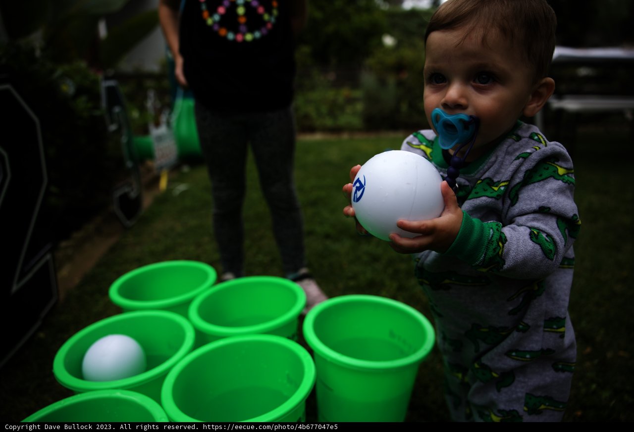 A Playful Moment at Cam's Grad Party