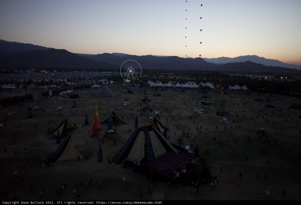 A Bird's Eye View of Coachella Festival