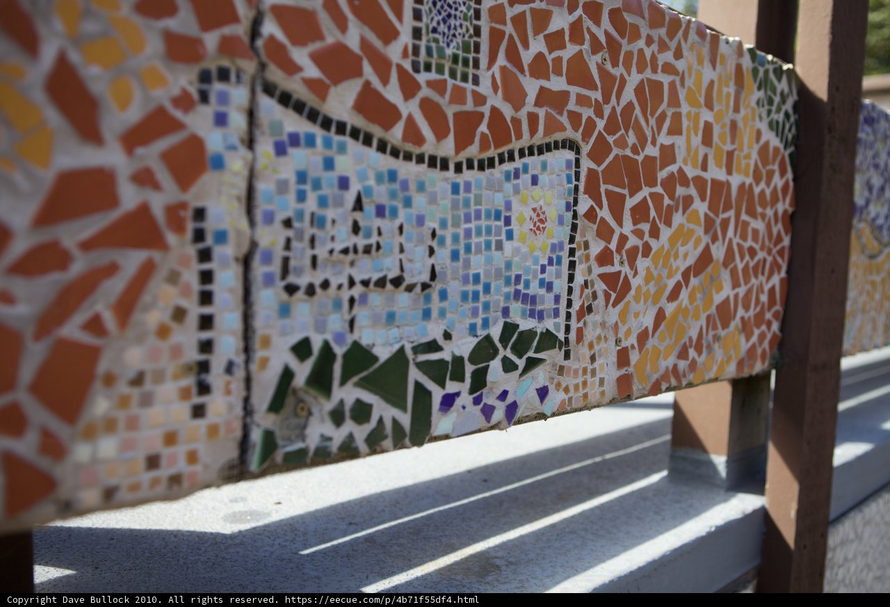 Mosaic Bench at WBTLA Camp