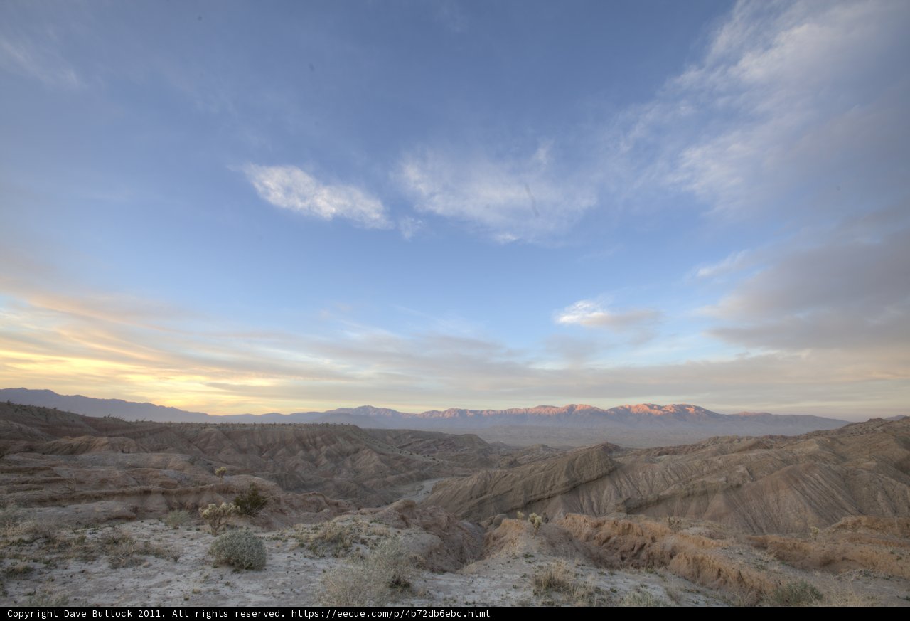 Sunset Over Anza-Borrego Desert