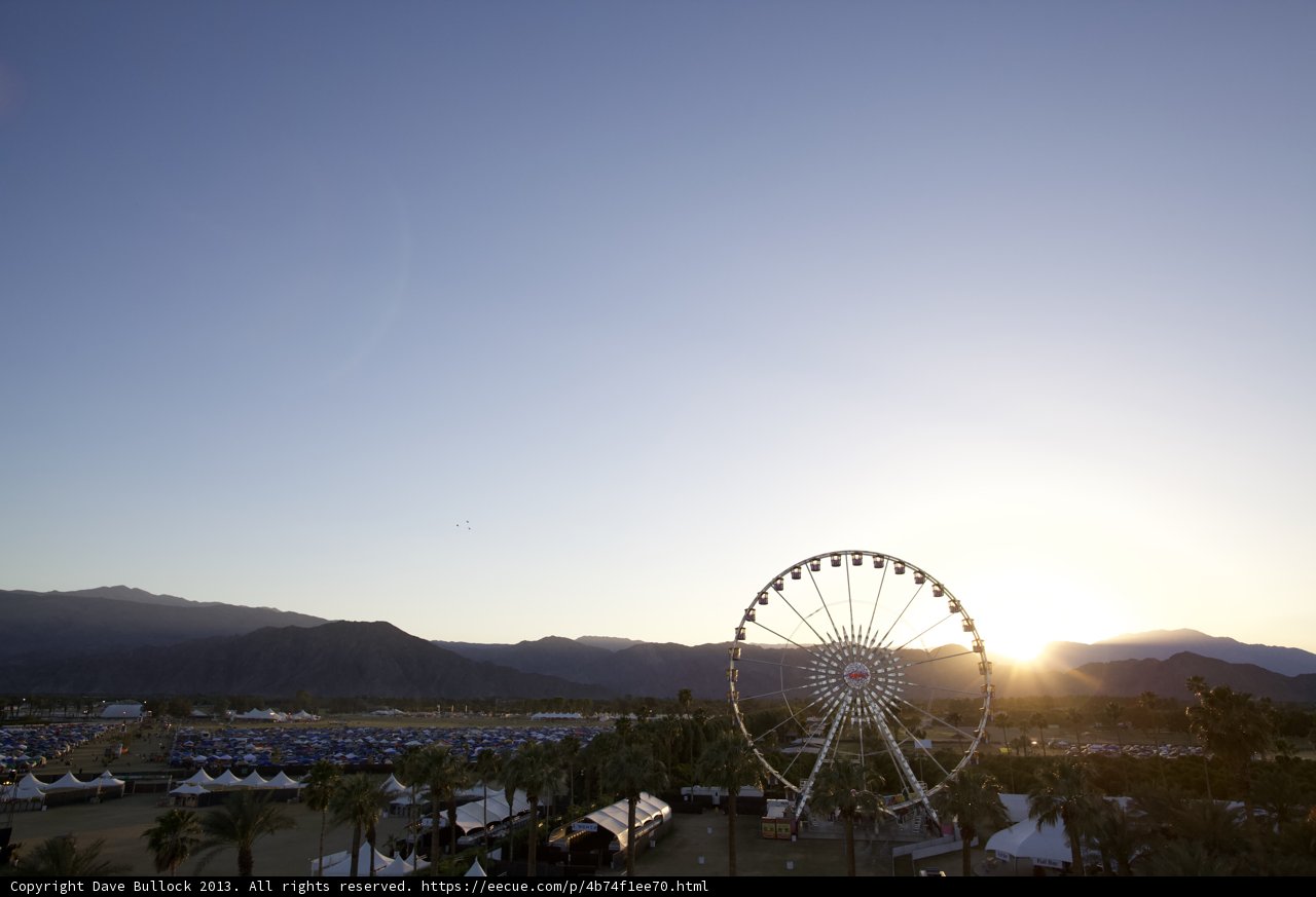 Sunset Fun at the Amusement Park
