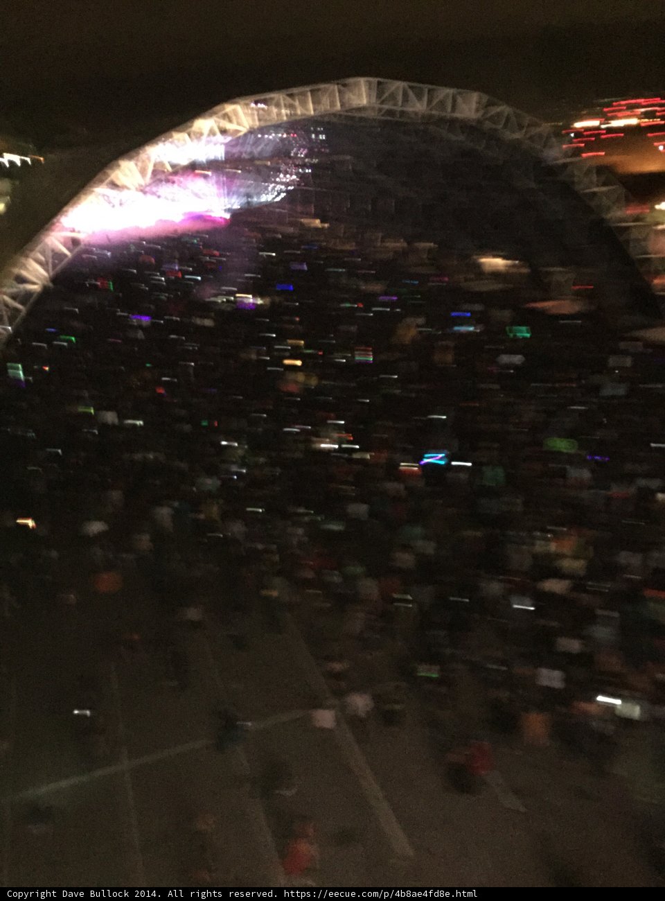 Electric Night Lights at the Stadium