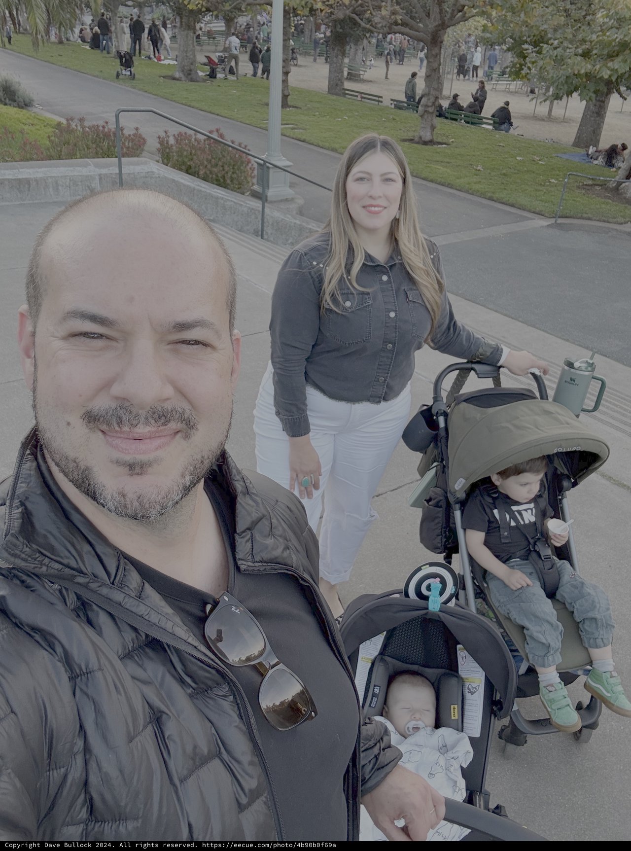 Family Park Outing with Two Young Children