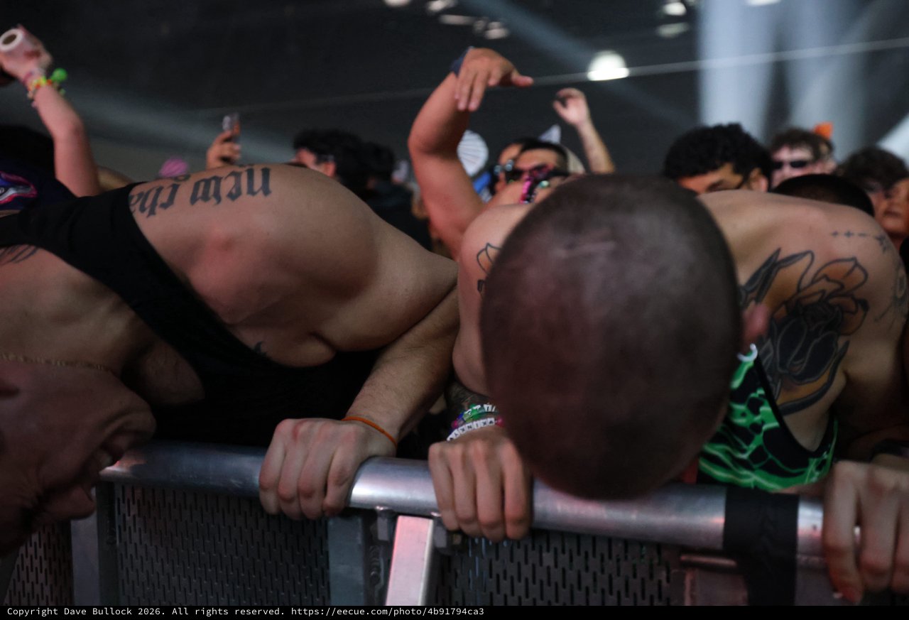 Crowd Surge at Wobbleland 2026 Festival Barrier