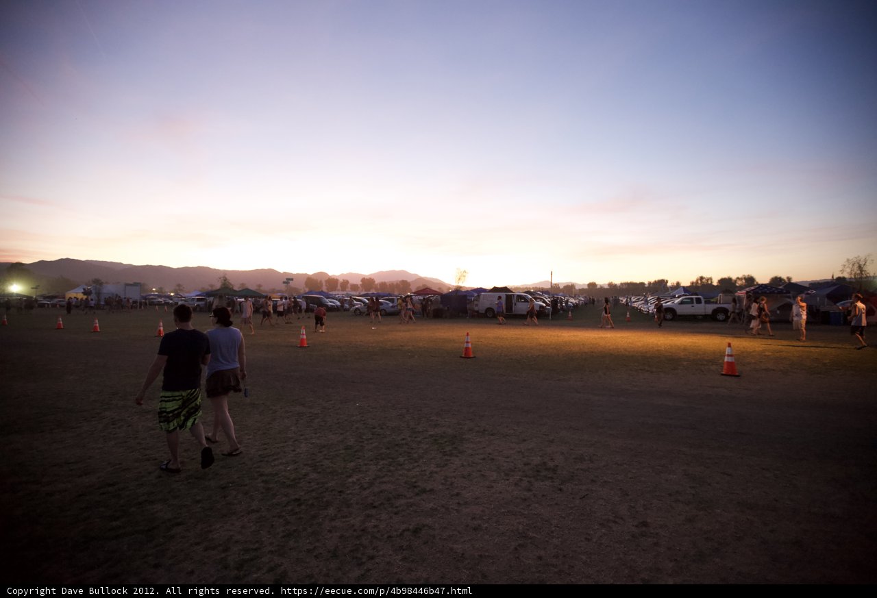 Walking through the Sunset Fields
