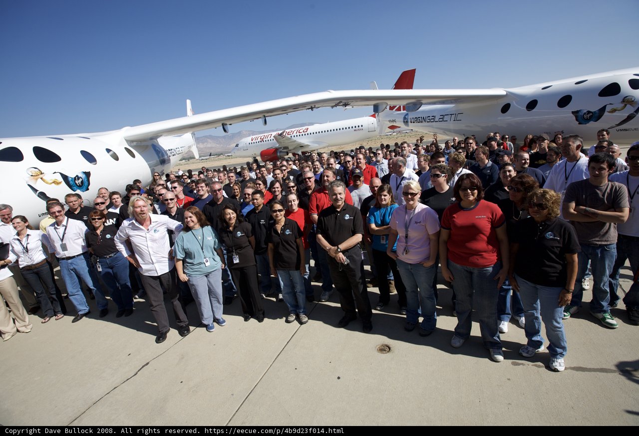 The White Knight Two Takes Flight with Branson and Rutan