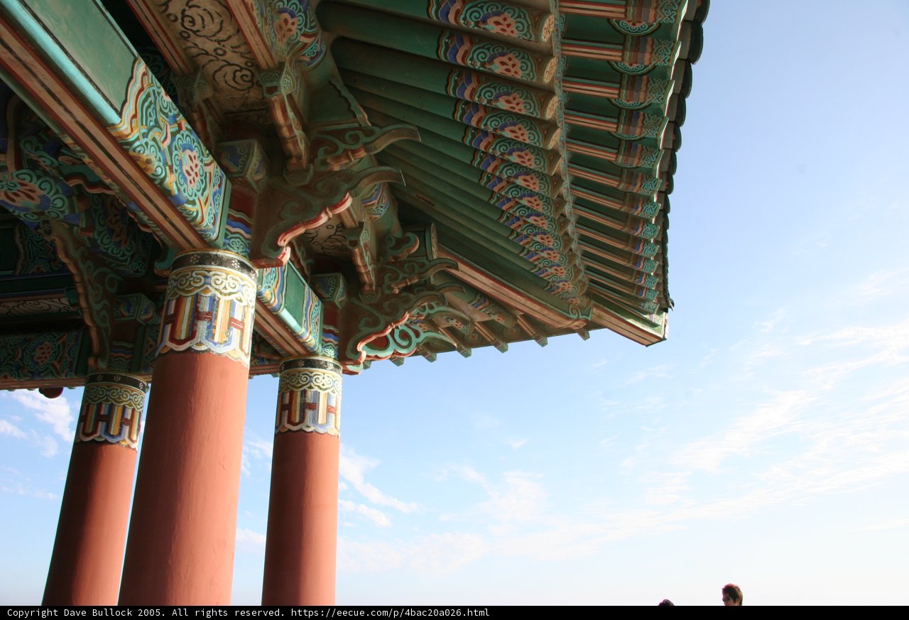 Under the Pillars of an Ancient Building