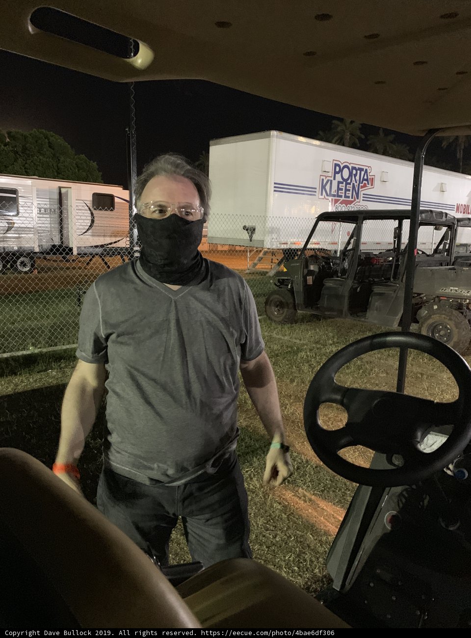 Masked Man in a Truck