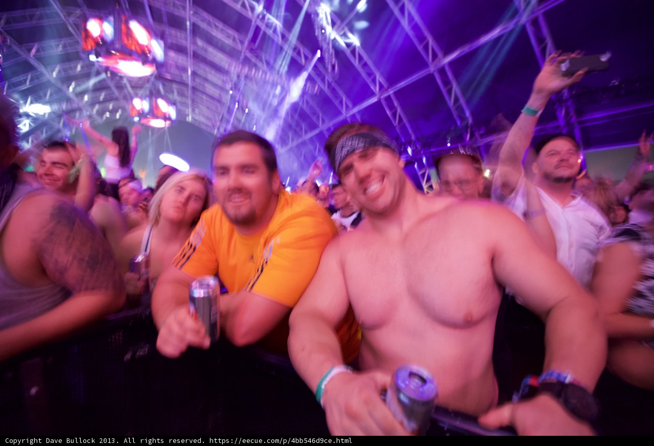 Coachella 2013: Shirtless Festival-goer Enjoys a Beer