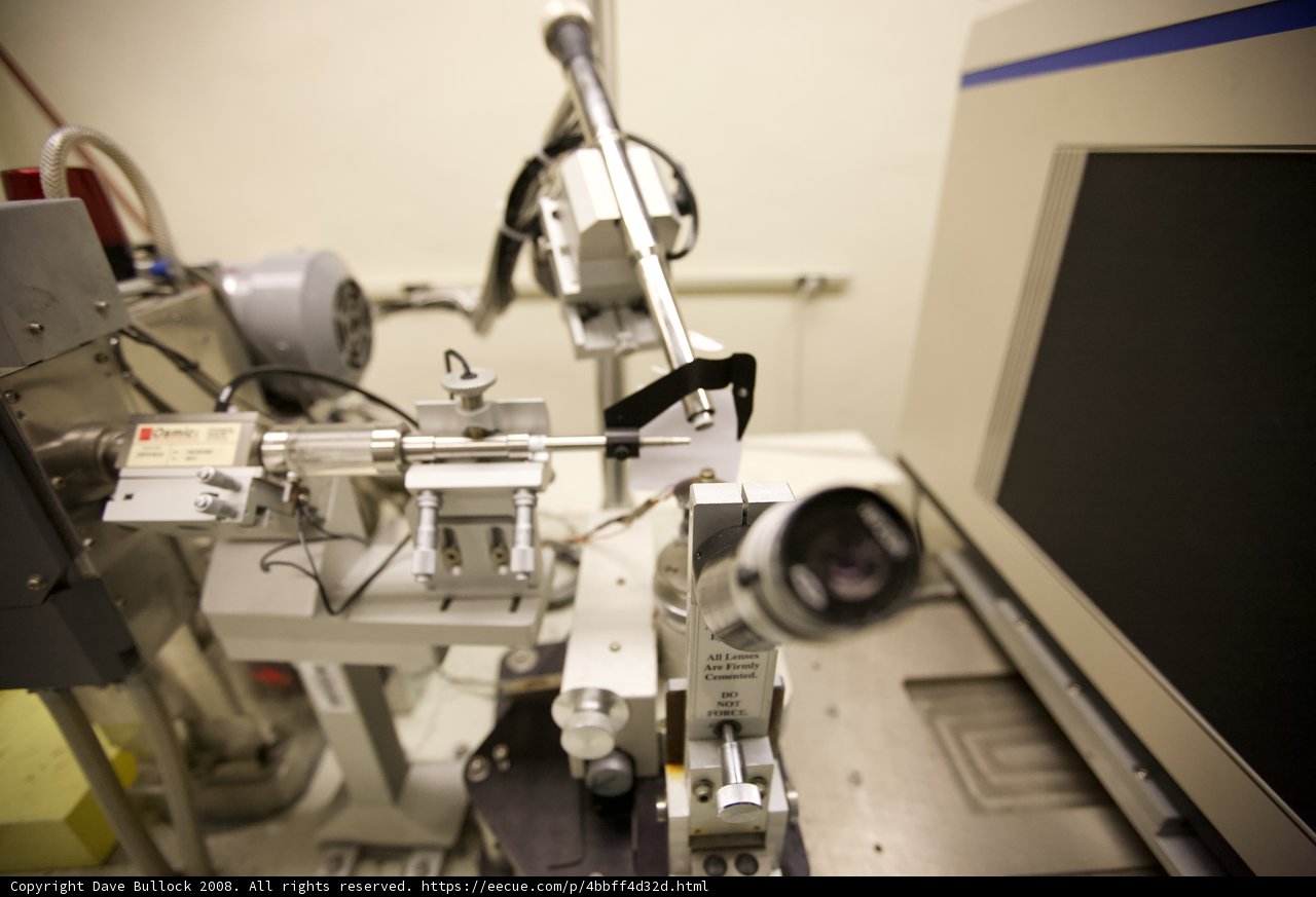 Biotech Machine with Computer Monitor and Camera