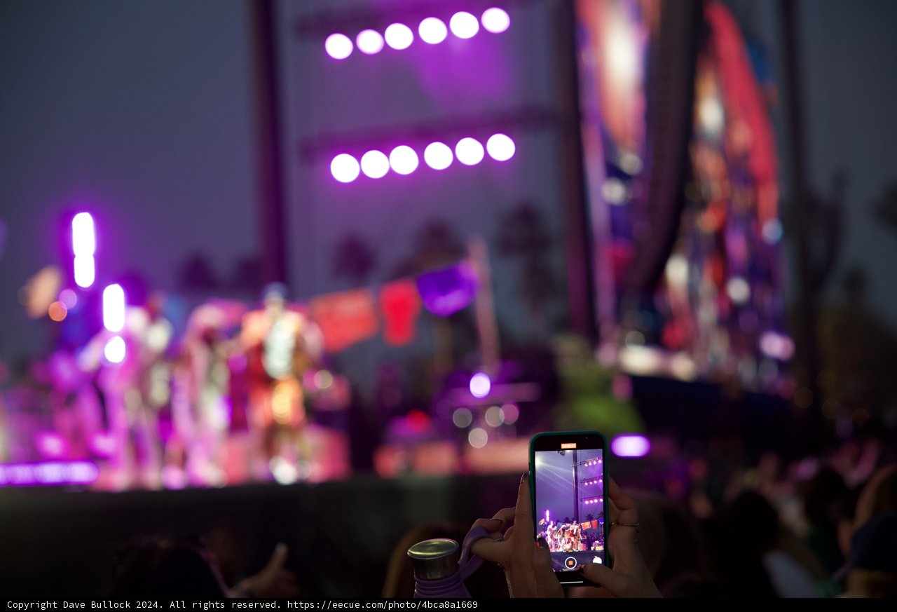 Capturing the Beat: A Purple Night at Coachella 2024