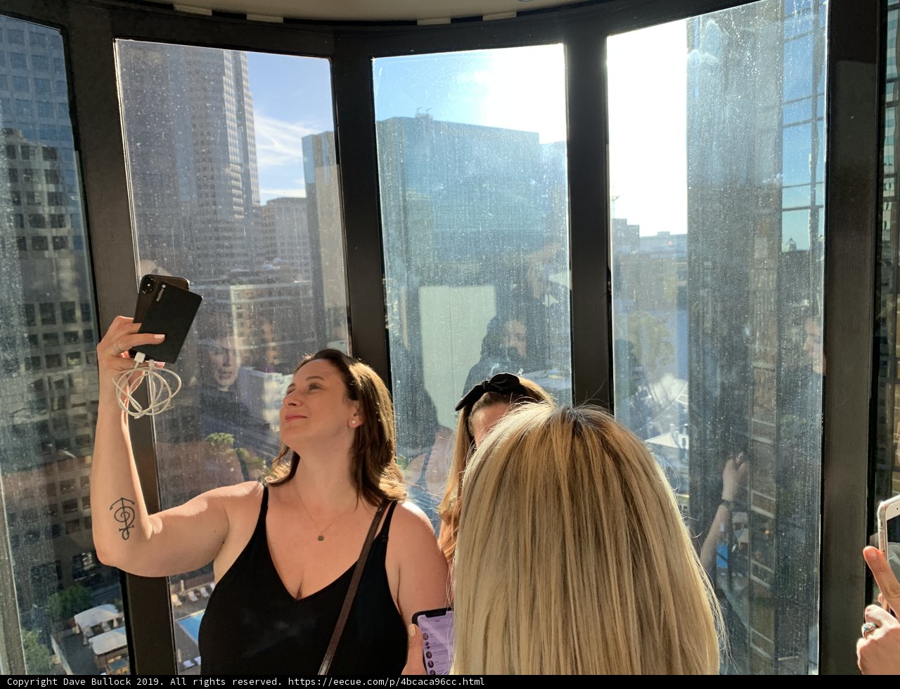 Ladies' Night Out in the Glass Elevator