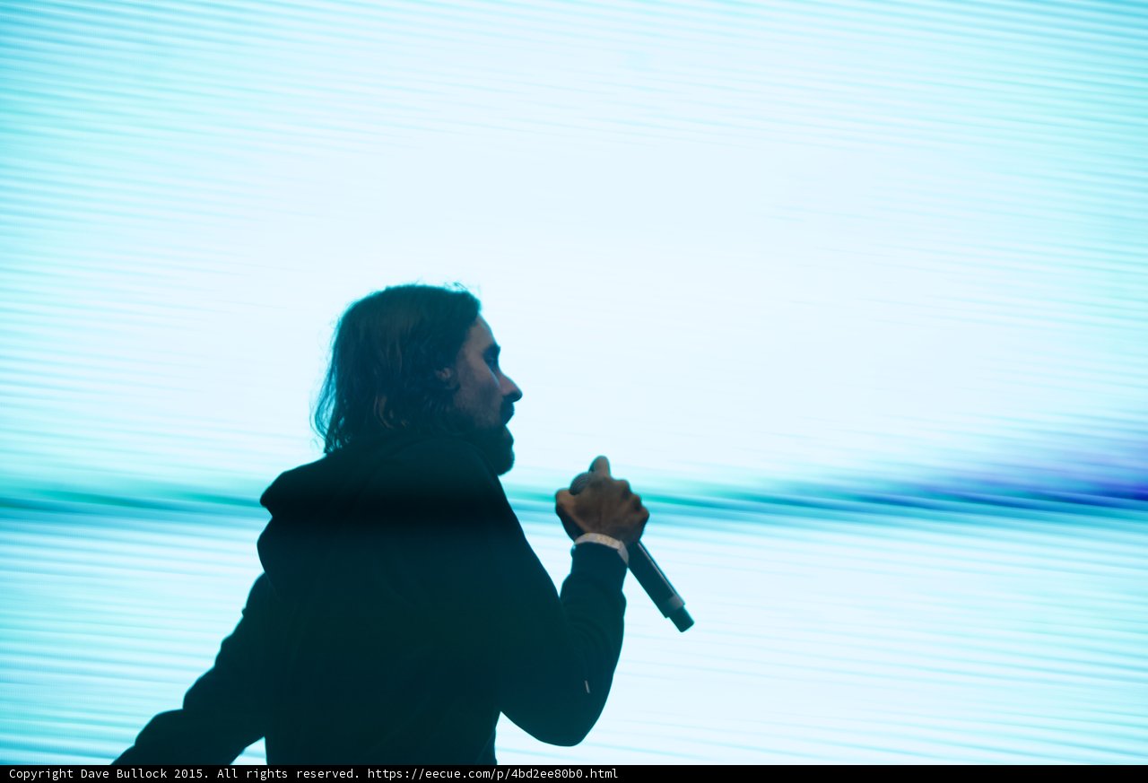 Profile Silhouette Cyan Screen