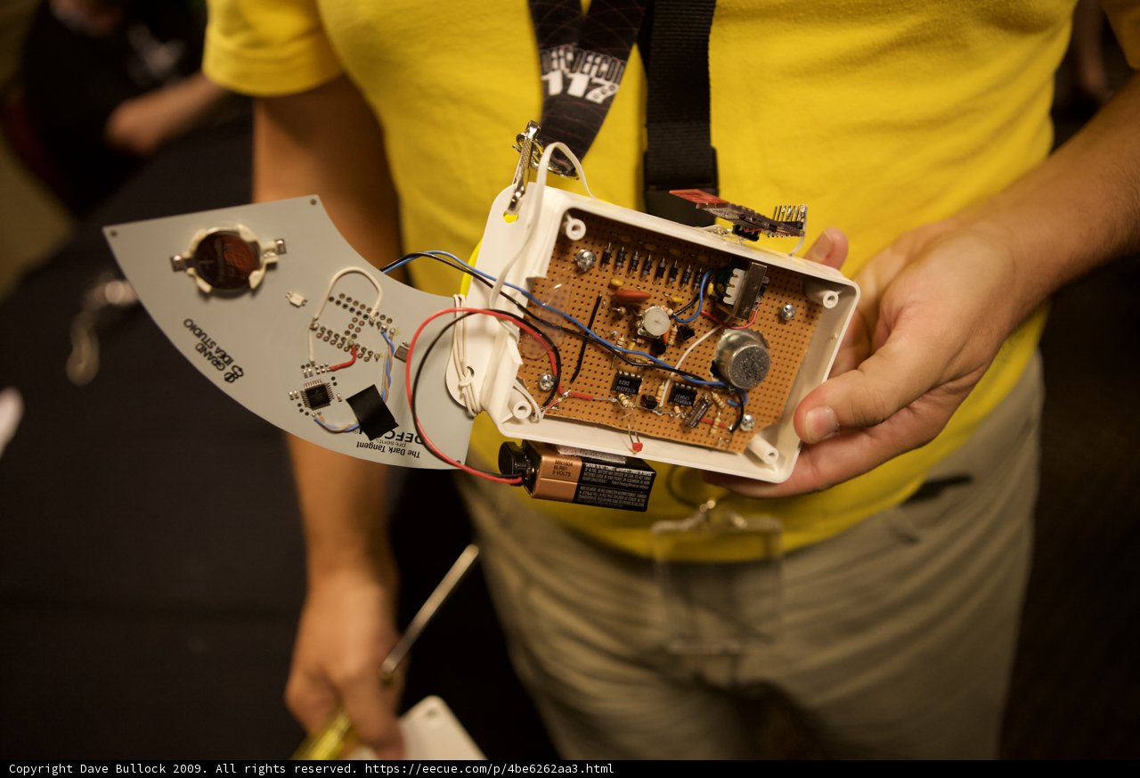 Tech Savvy Man Shows off Latest Circuit Board Creation