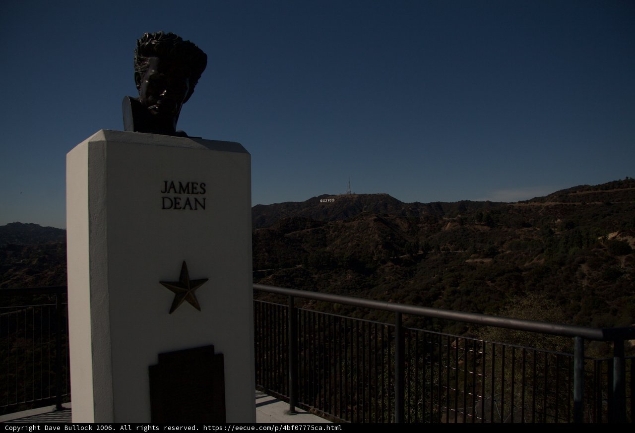 Hollywood Sign with Handrail