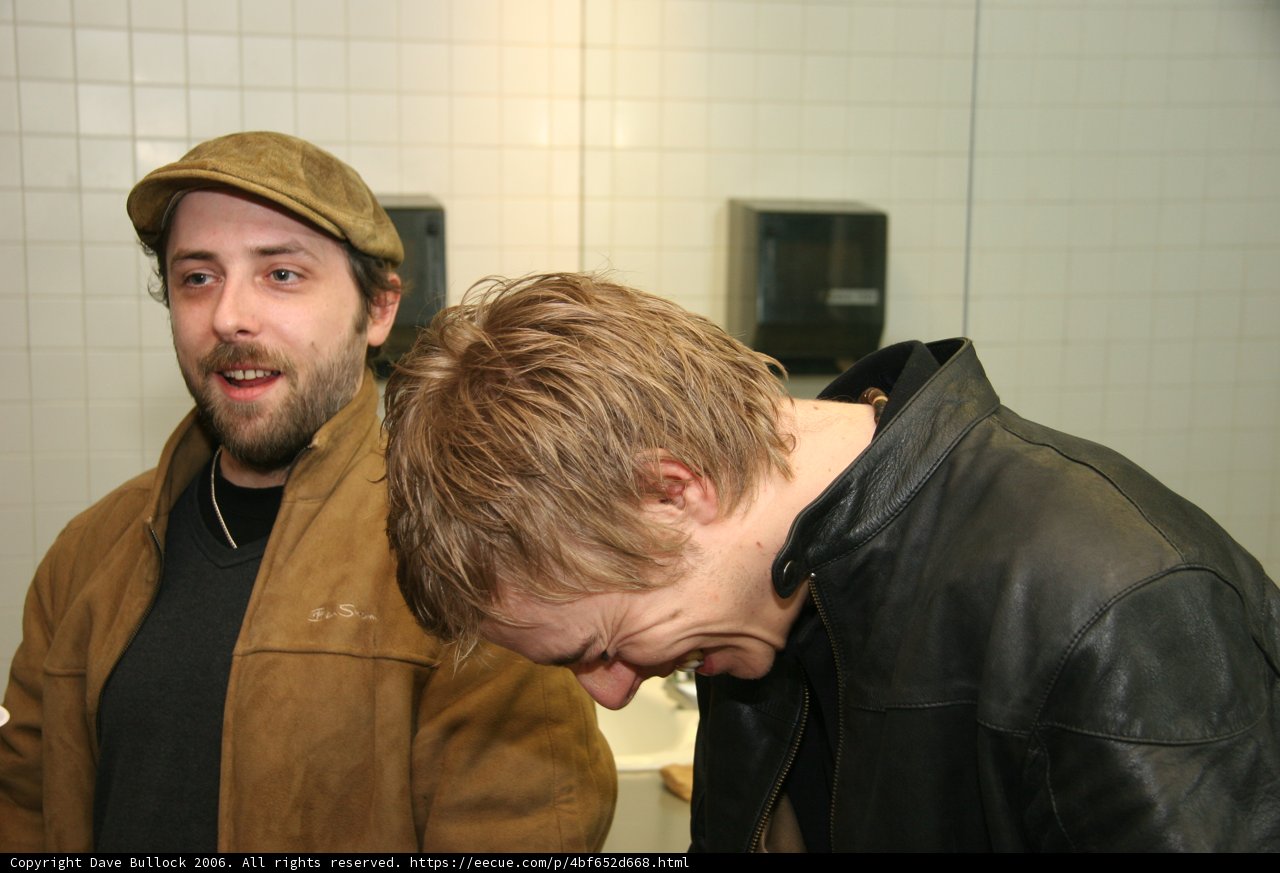 Stylish Man in Brown Leather Jacket