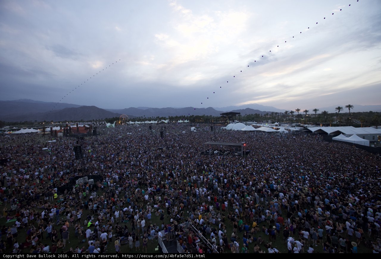 Coachella Sunday Concert Crowd