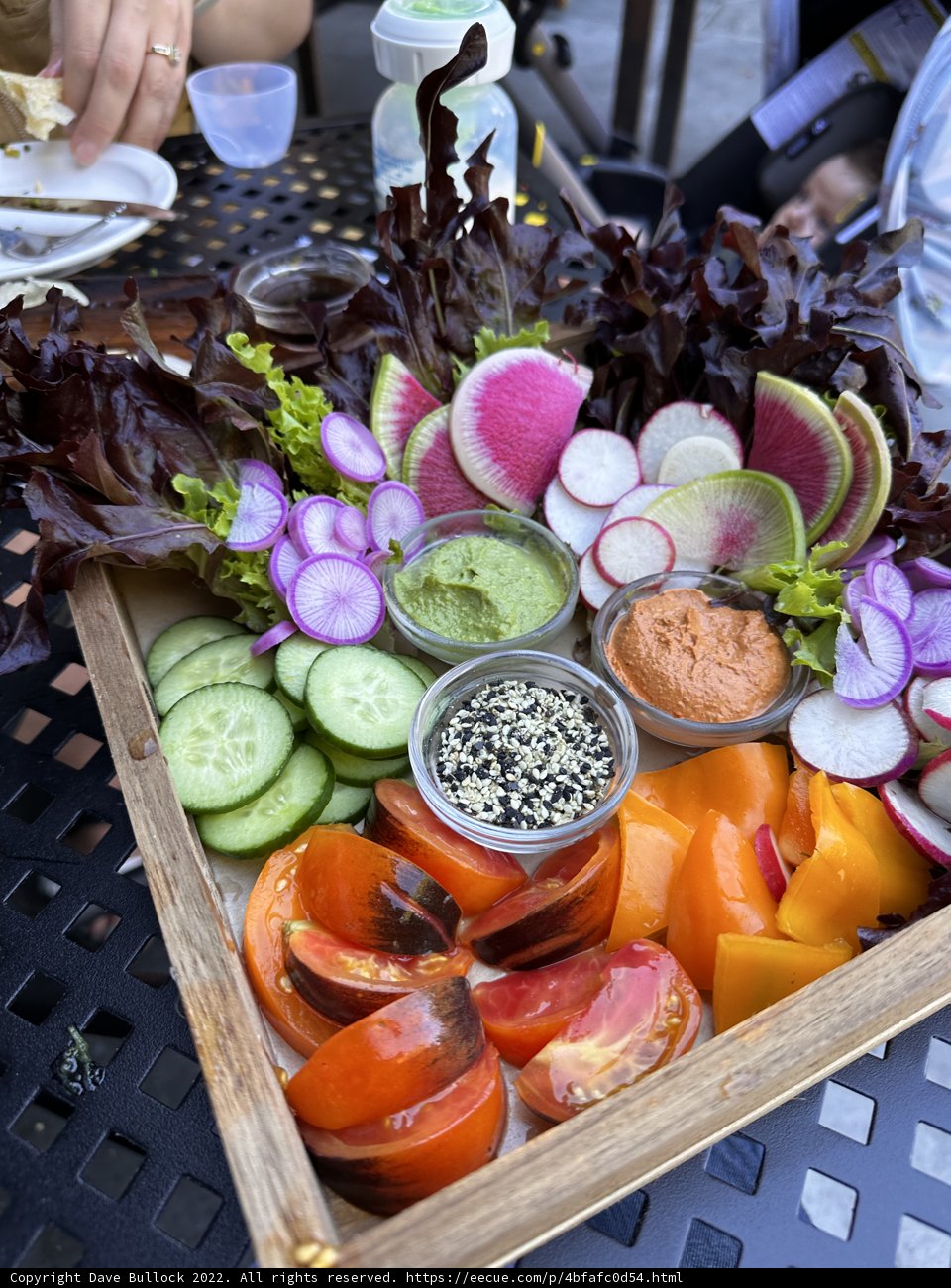 Fresh and Colorful Vegetable Brunch Tray