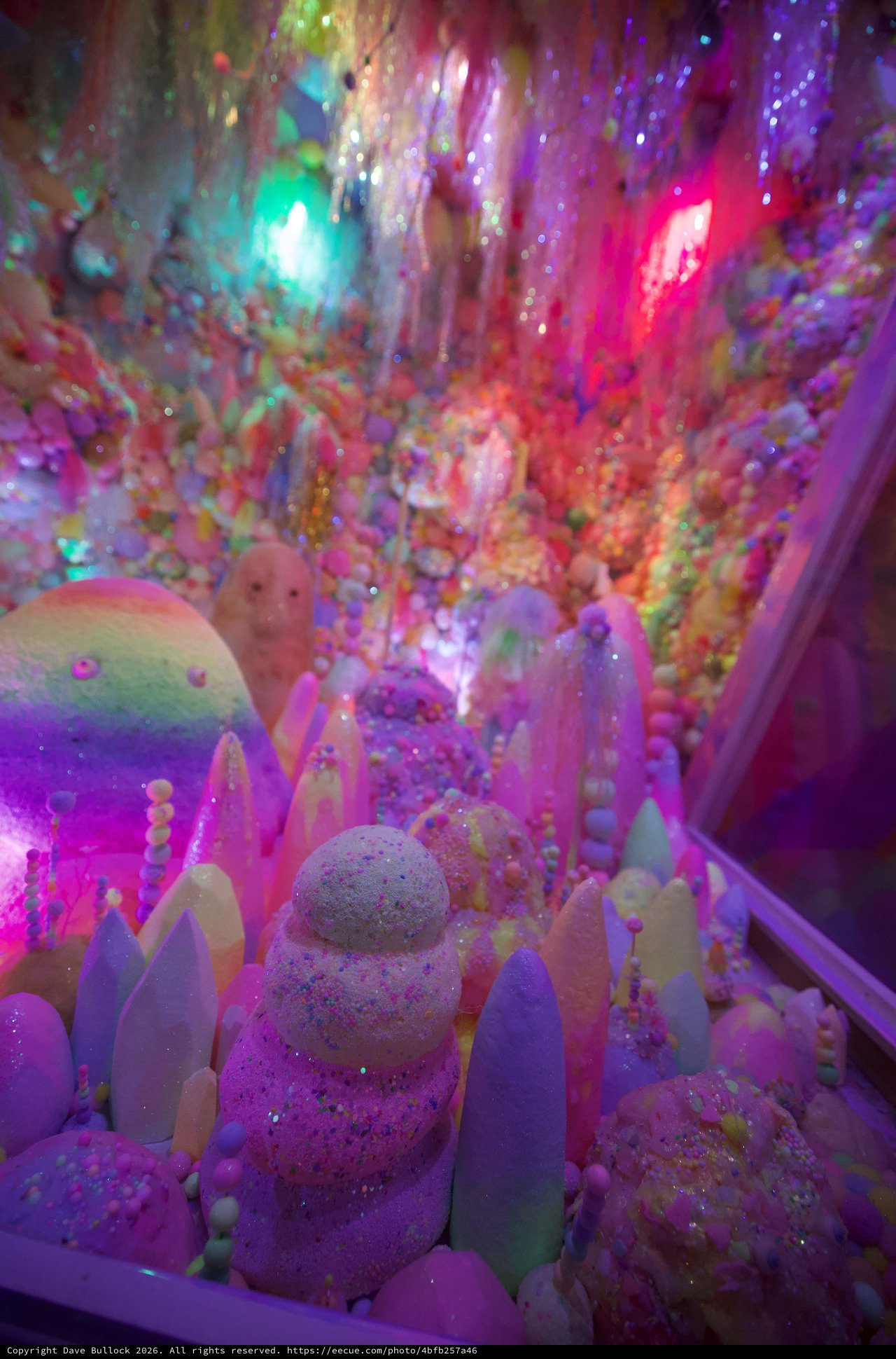 Whimsical Glitter Wonderland with Colorful LED Lights