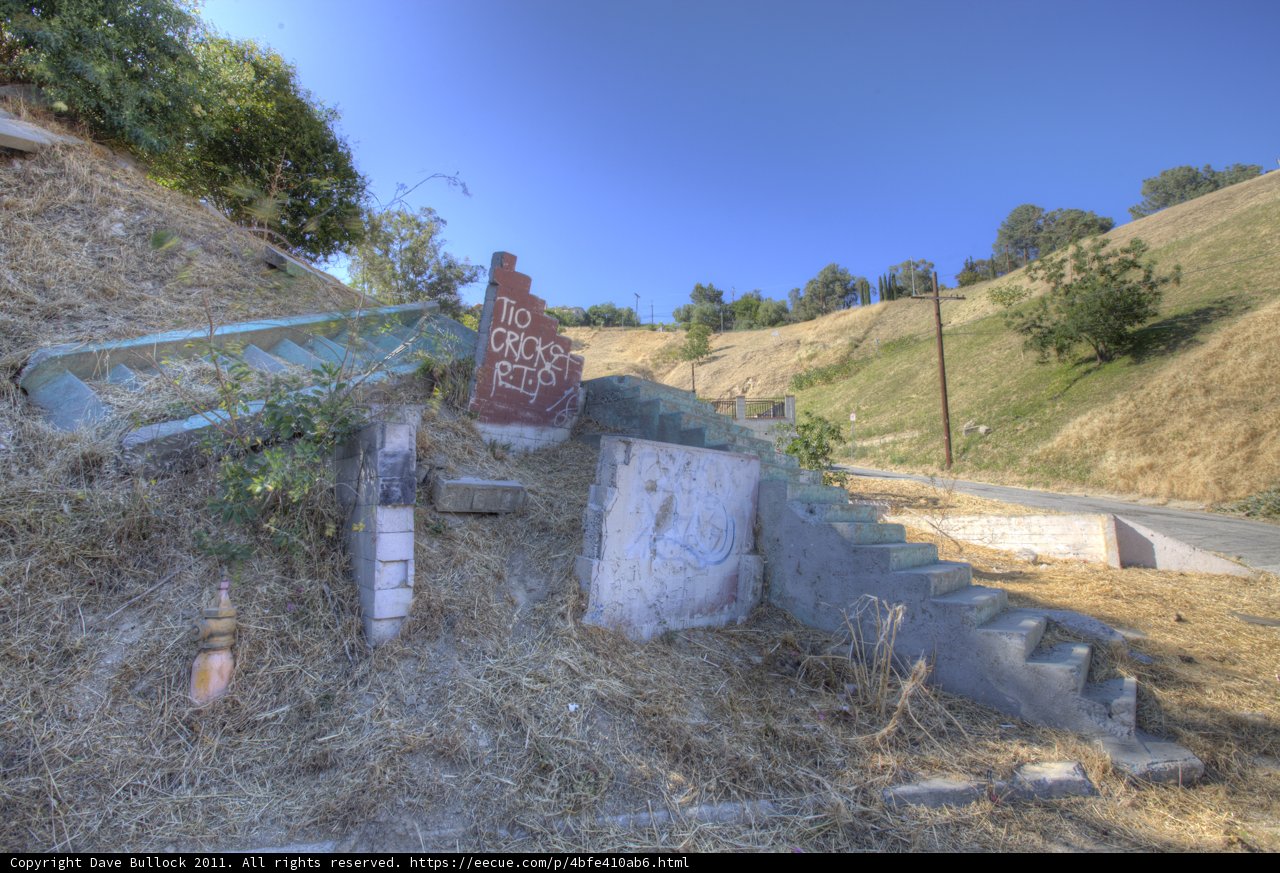 Signs and Stairs on a Hillside