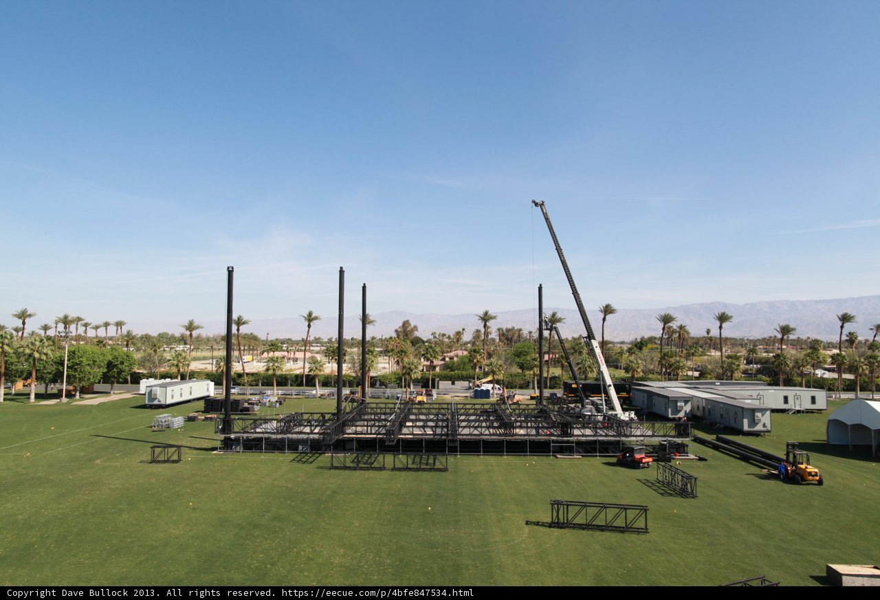 Spectacular Stage and Crane in Coachella