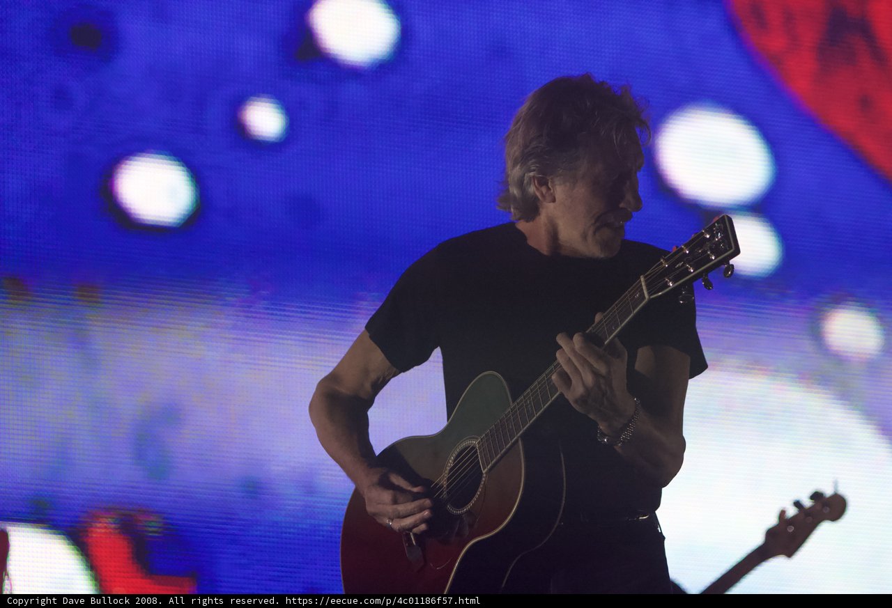 Roger Waters Strums on Stage