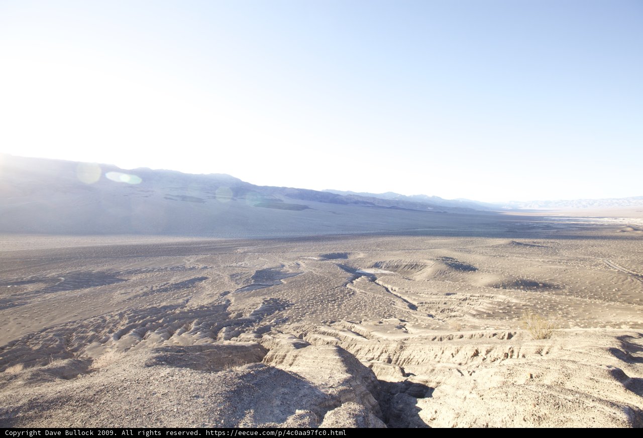 Majestic view of Death Valley Desert