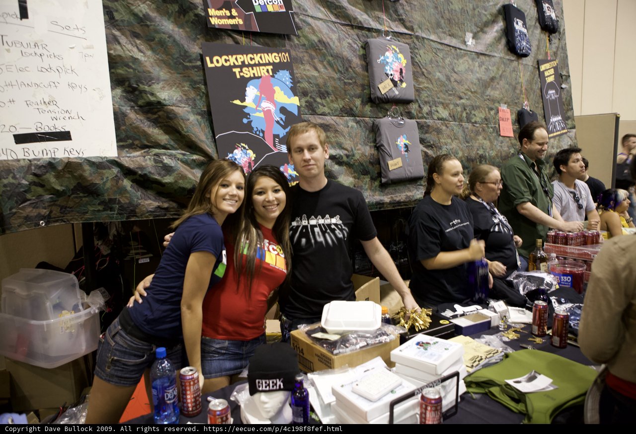 Group Poses for Photo at DEFCON 17 Convention