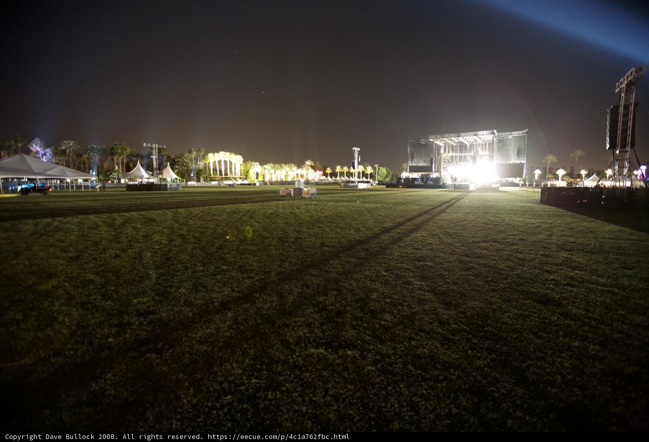 Nighttime Concert Excitement on the Grassy Coachella Stage
