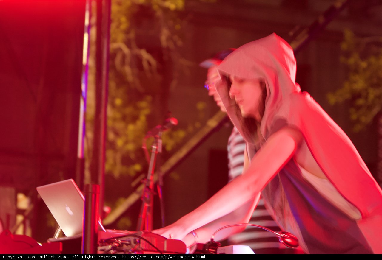 Hooded Woman at Rock Concert