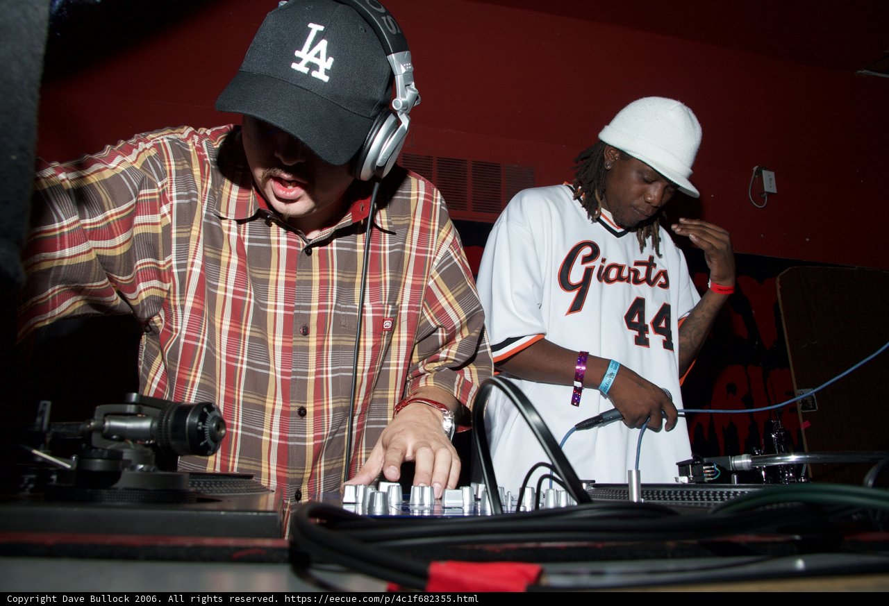 DJ in Plaid and Ballcap
