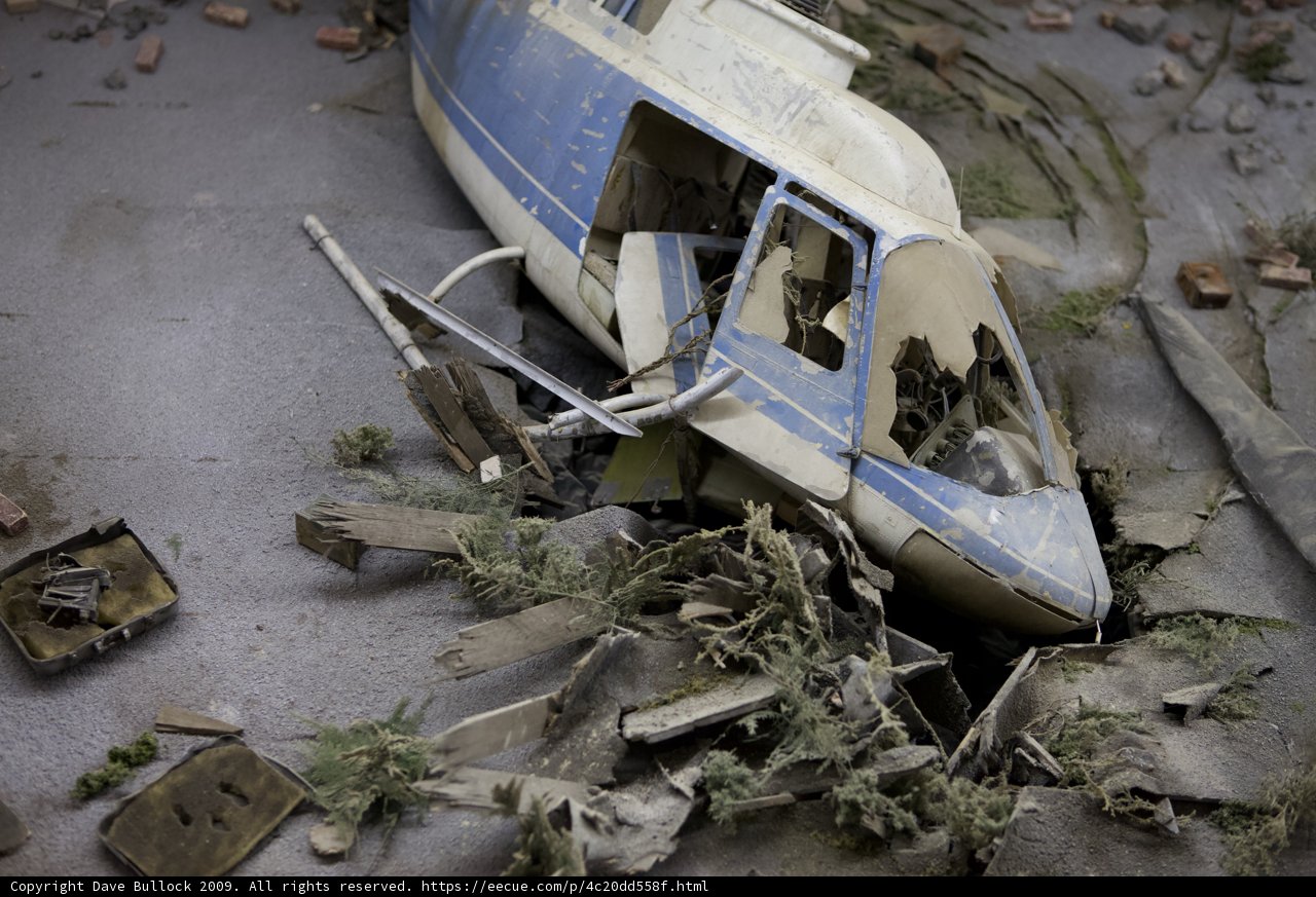 Devastated Helicopter