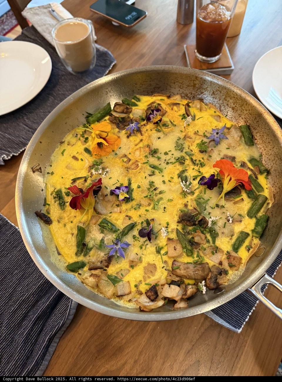 Morning Elegance: A Floral Frittata Delight