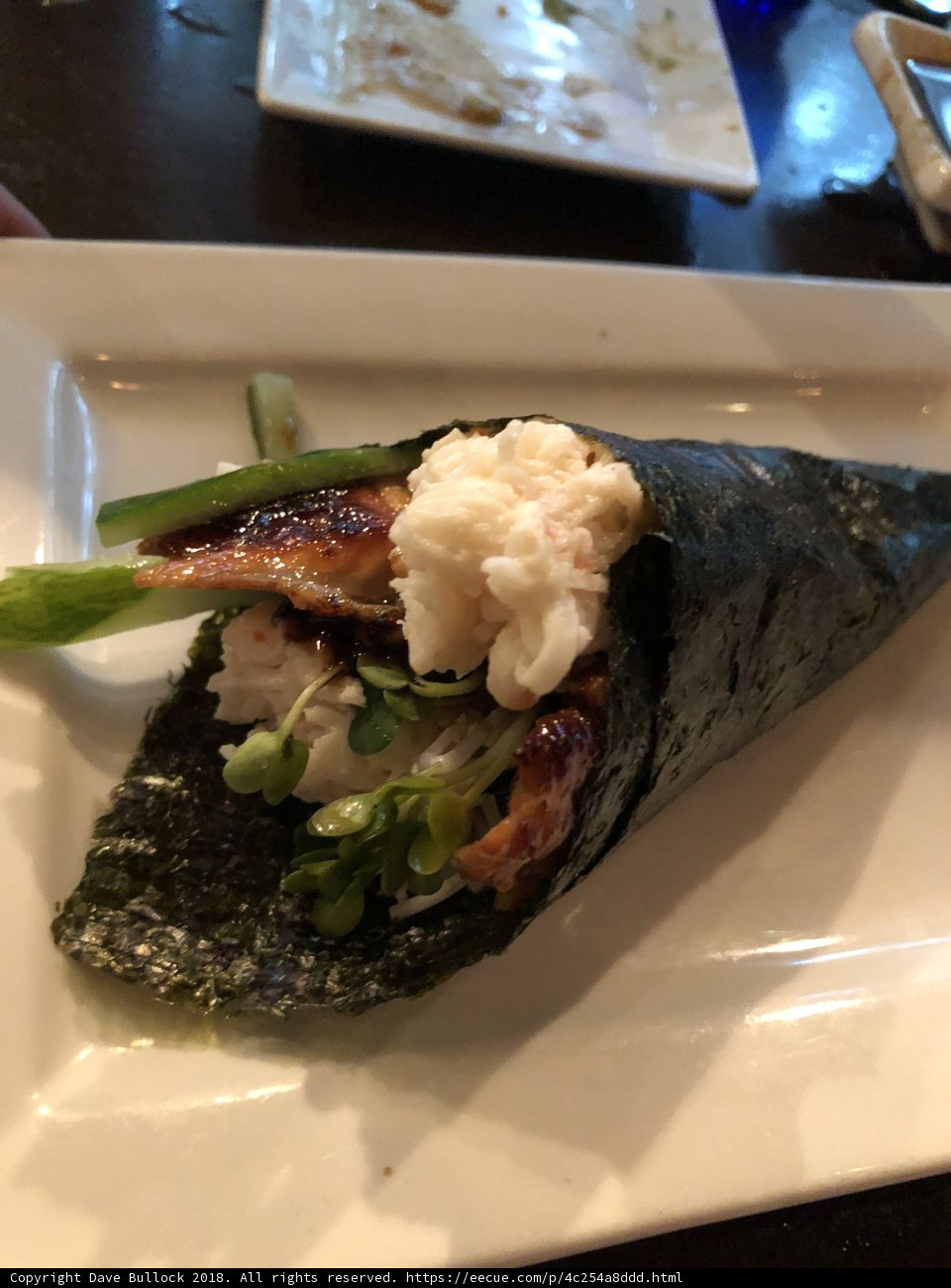 Sushi Wrap with Chicken and Veggies