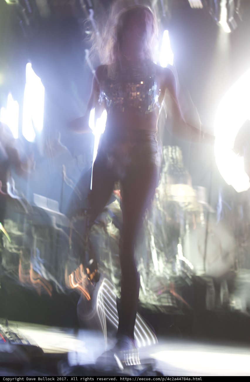 Blurry Rock Star in the Spotlight